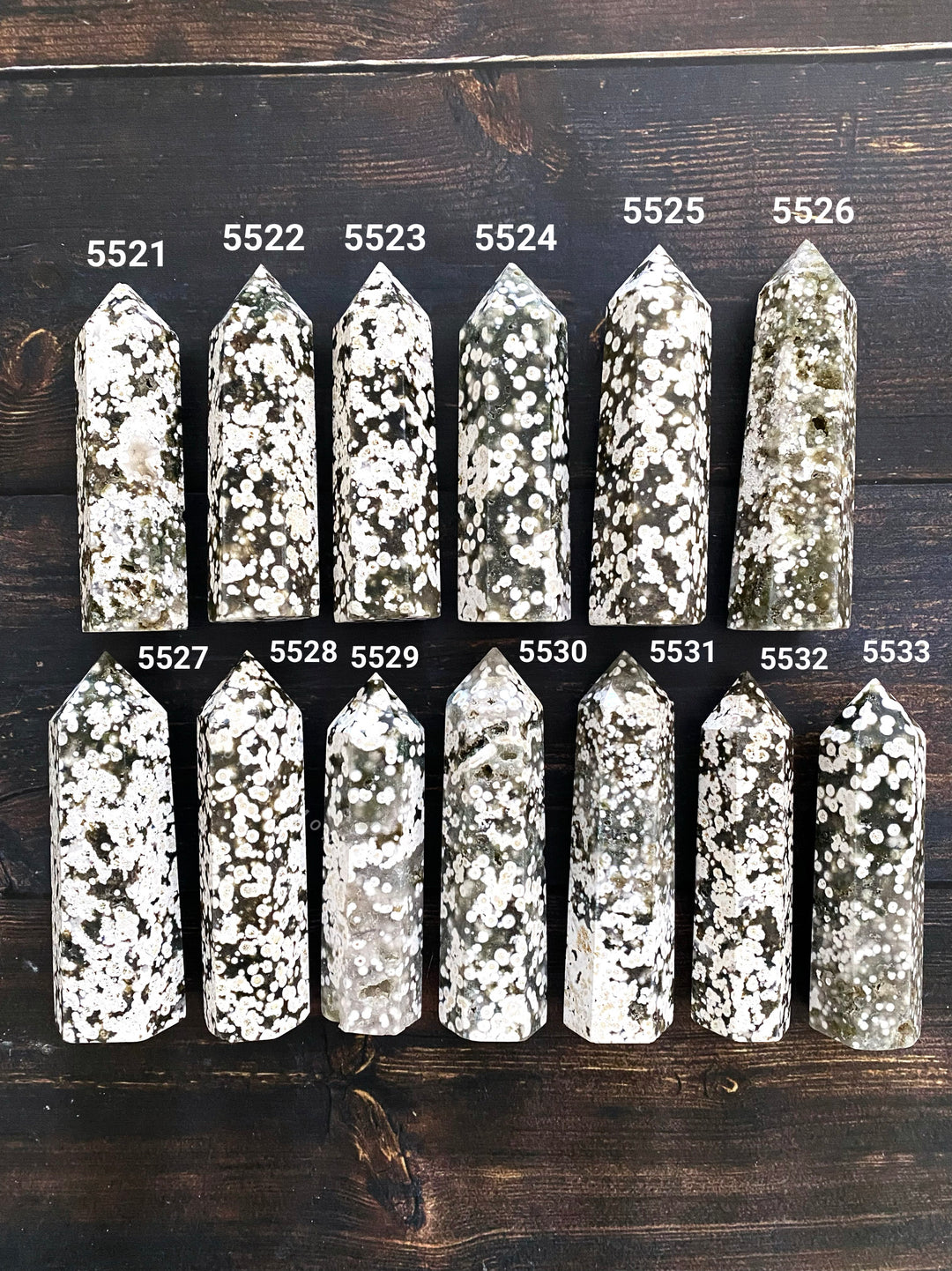 Ocean Orbicular Jasper Towers