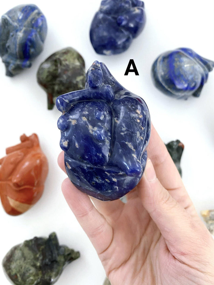 Sodalite Anatomical Heart - Uncommon Rocks