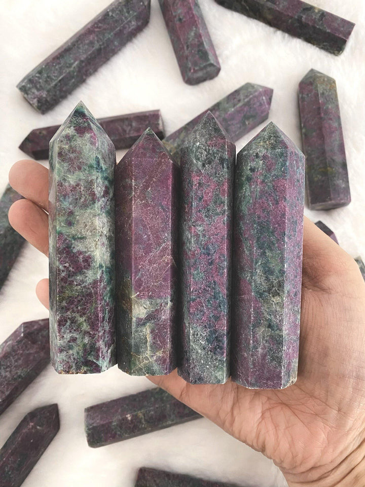 Ruby in Kyanite Towers - Uncommon Rocks