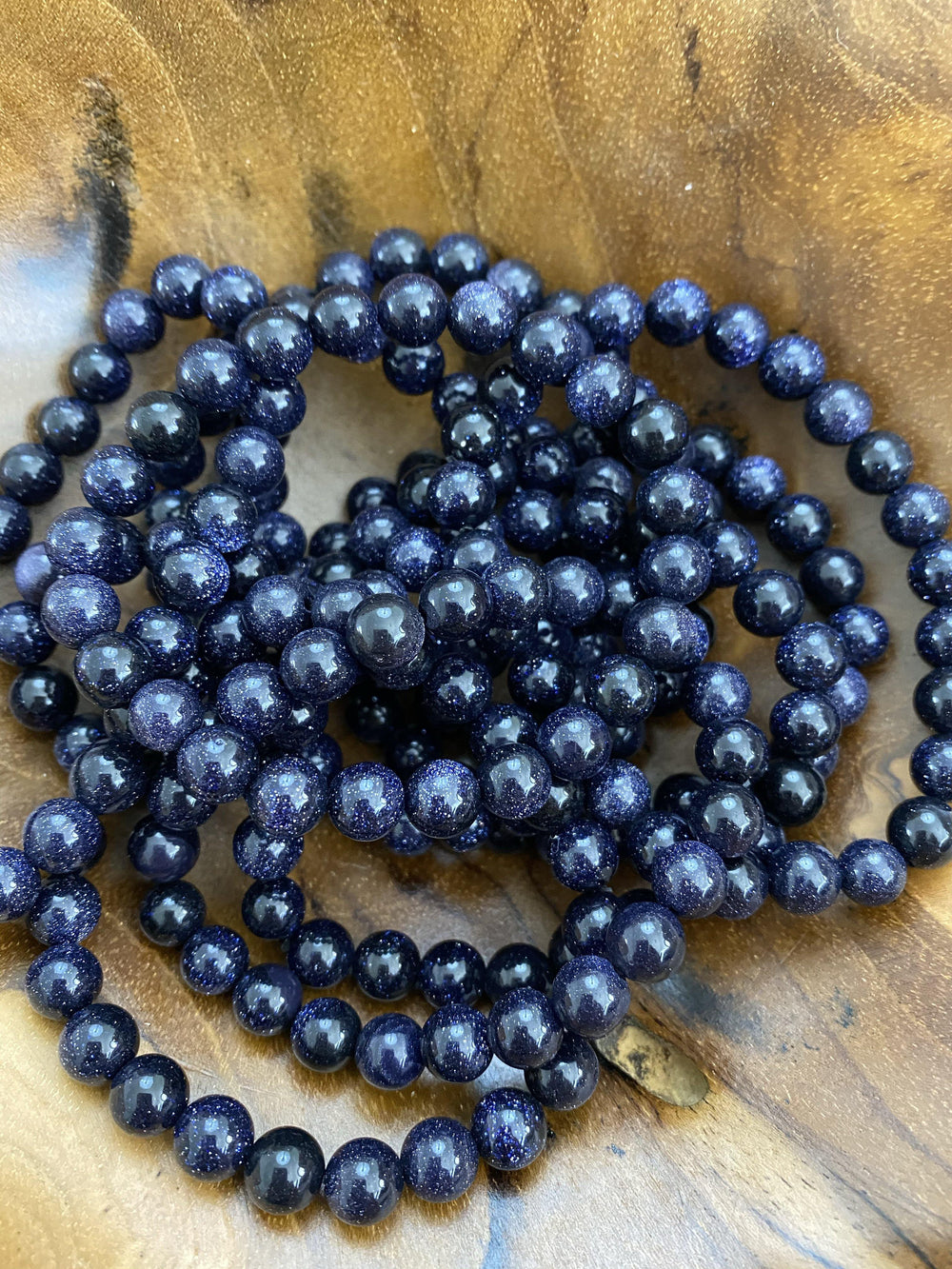 Blue Stone Bead Bracelet - Uncommon Rocks