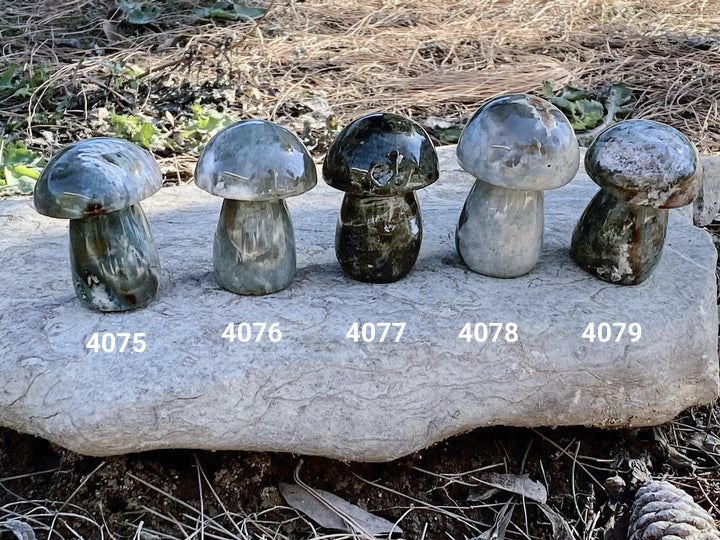 Mushrooms Carved Crystals - Uncommon Rocks