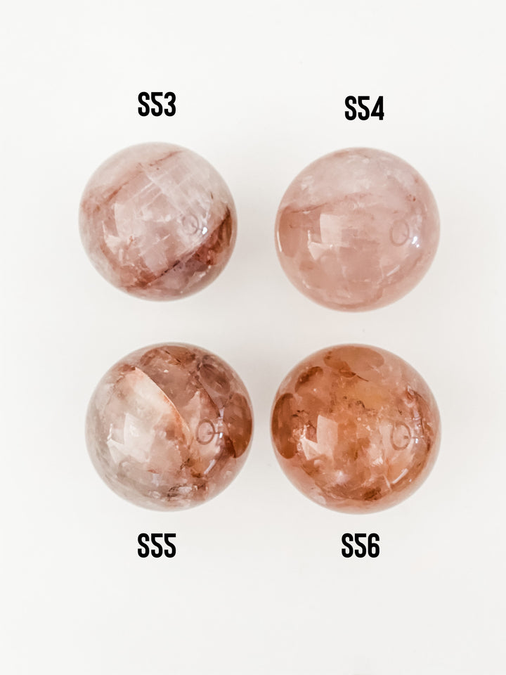 Fire Quartz (Hematoid) Spheres