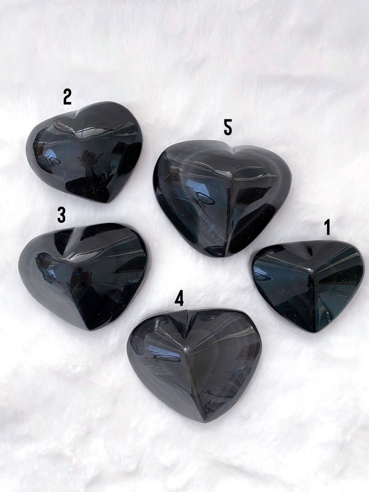 Rainbow Obsidian Hearts
