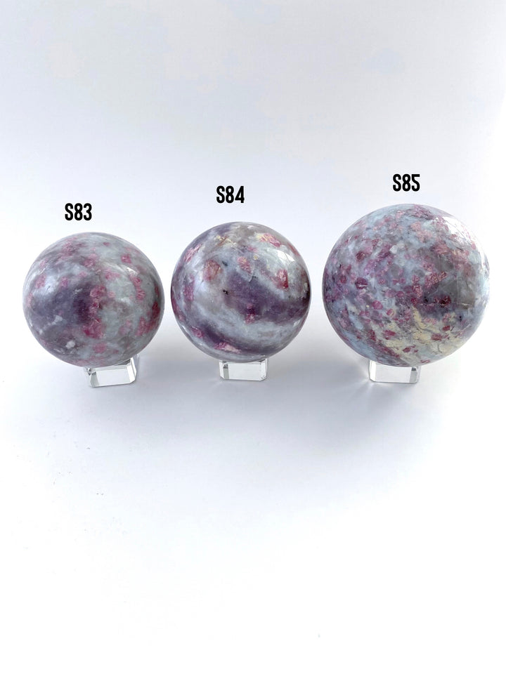 Pink Tourmaline Spheres