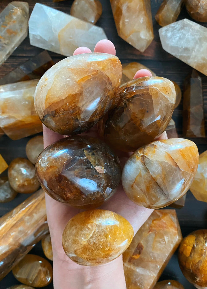 Golden Healer Quartz Eggs