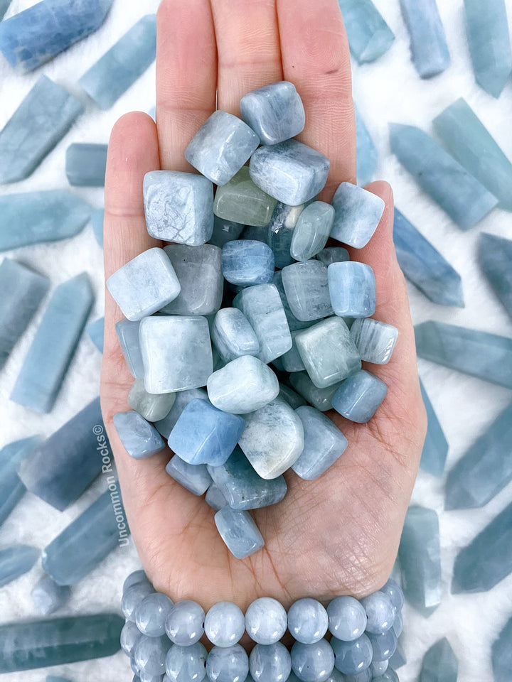 Aquamarine Tumbled Stones