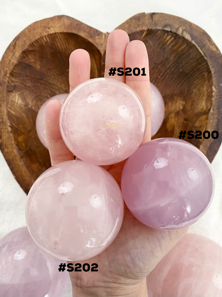 Rose Quartz Spheres