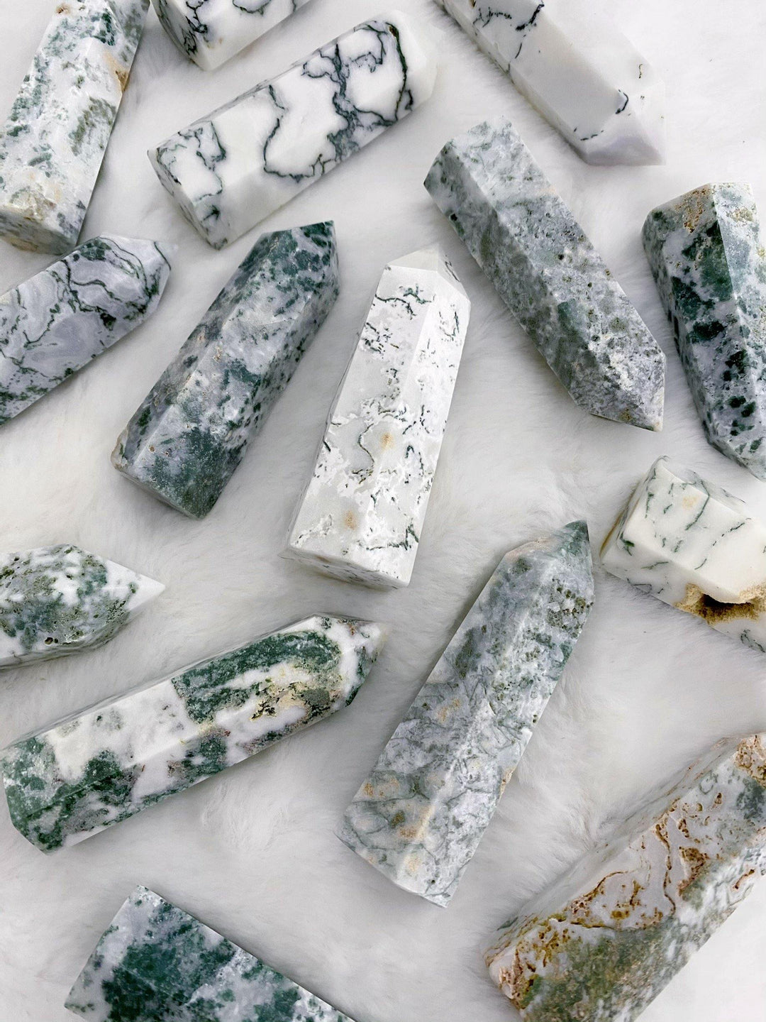 Tree Agate Towers - Uncommon Rocks