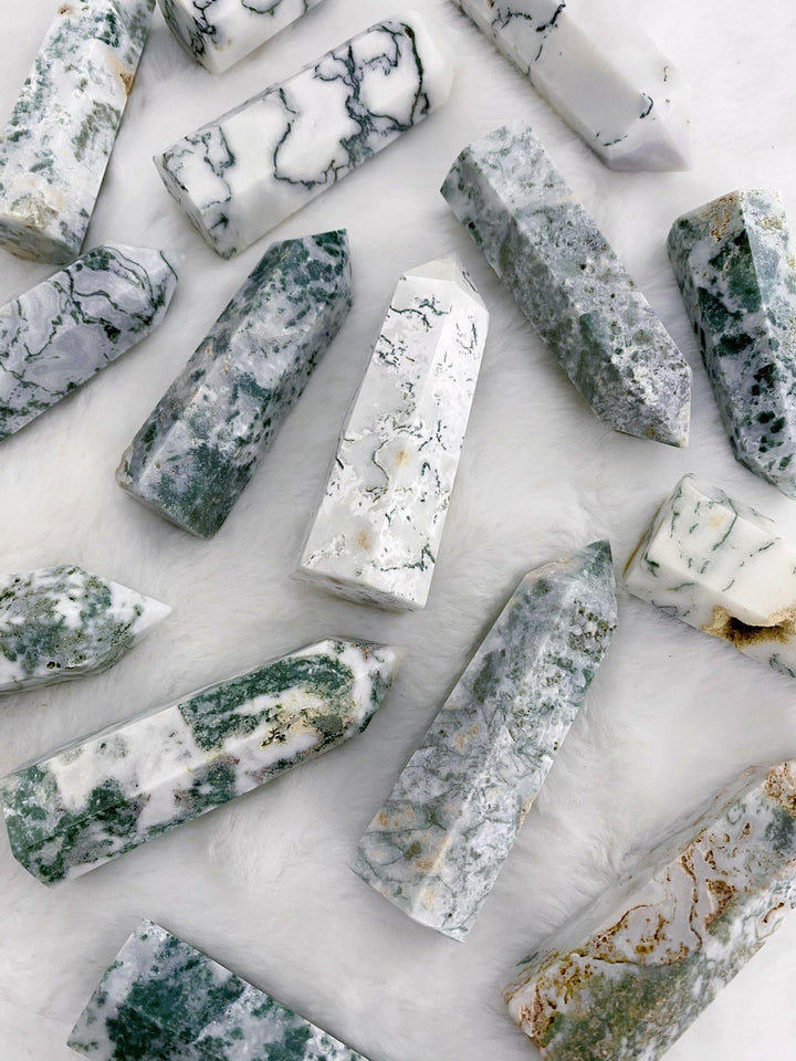 Tree Agate Towers - Uncommon Rocks