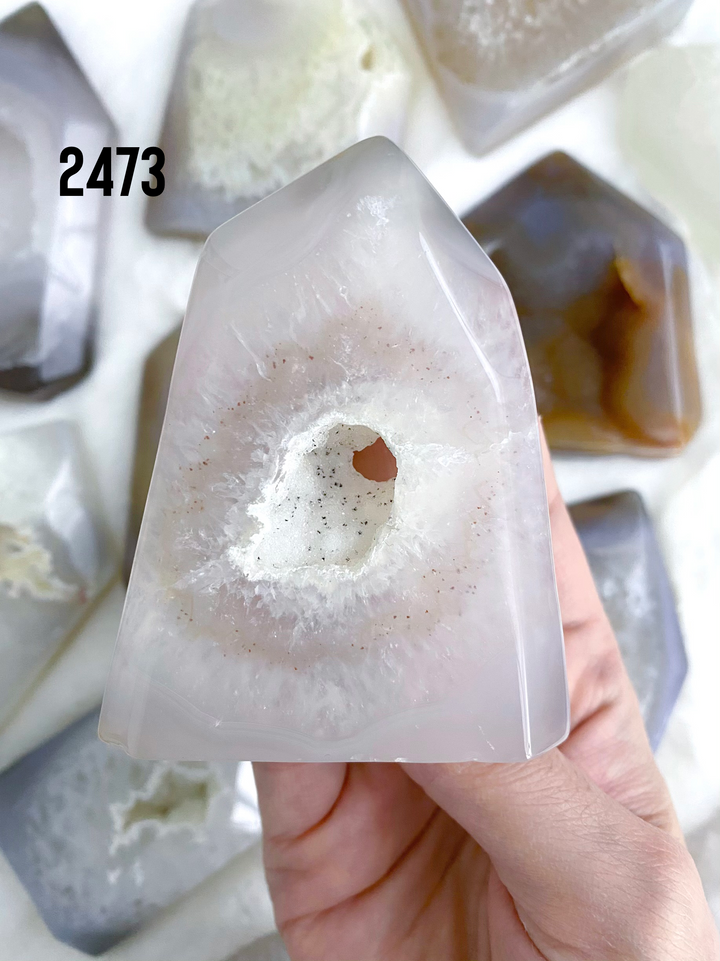 Agate Druzy Towers - Uncommon Rocks
