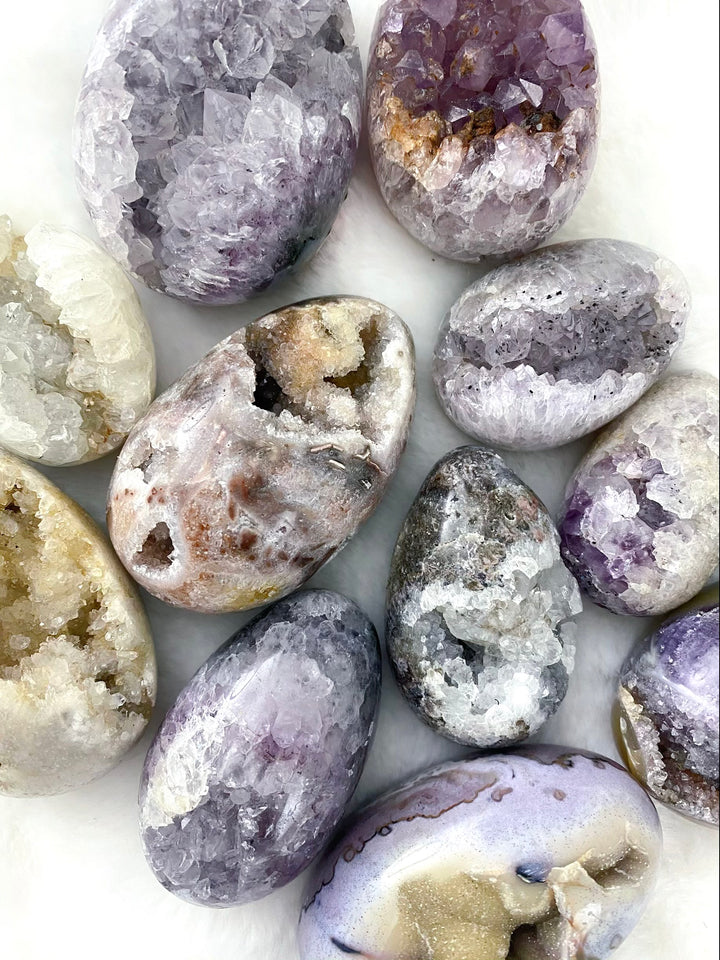 Agate Geode Druzy Eggs