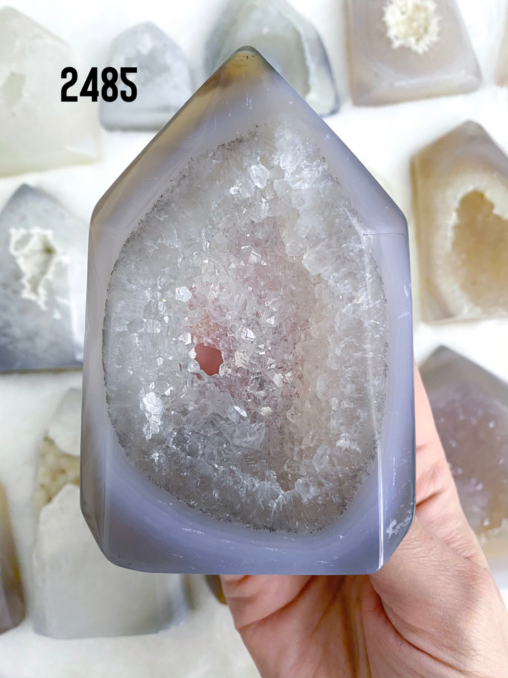Agate Druzy Towers - Uncommon Rocks