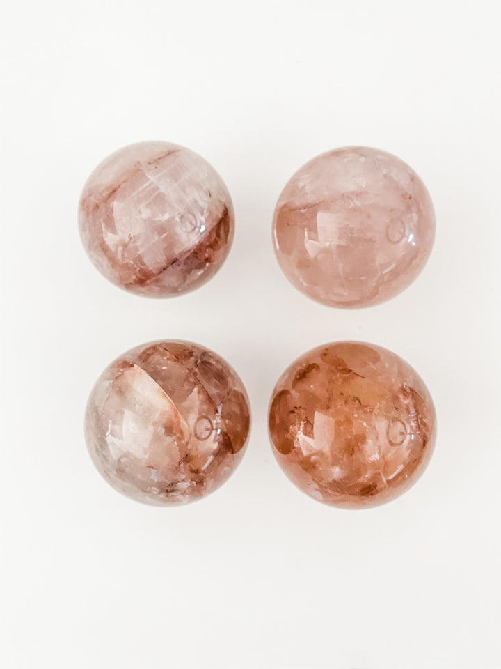 Fire Quartz (Hematoid) Spheres