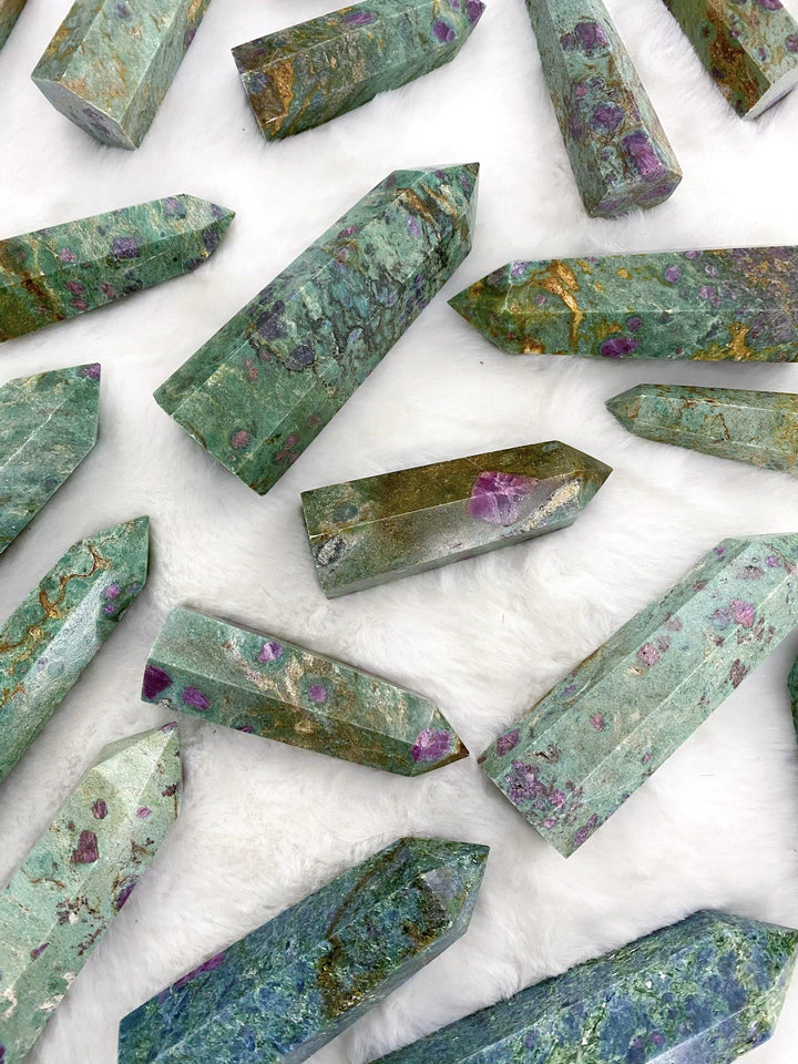 Ruby Fuchsite Towers - Uncommon Rocks