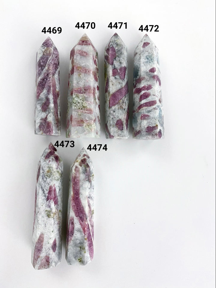 Pink Tourmaline in Quartz Towers