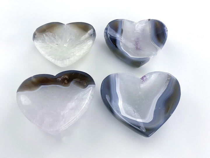 Agate Heart Bowls - Uncommon Rocks