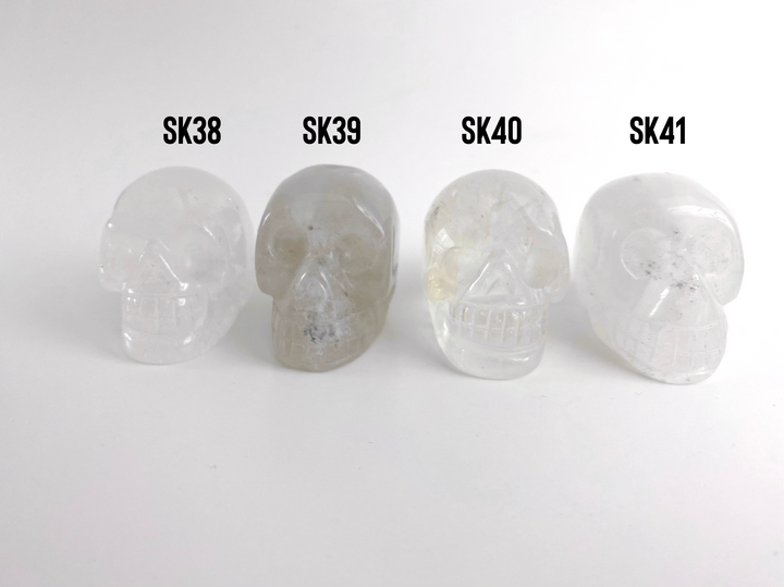 Clear Quartz Skulls