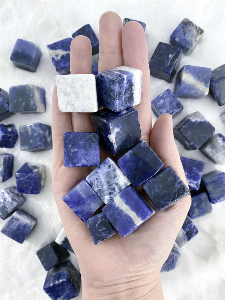 Sodalite Tumbled Cubes - Uncommon Rocks
