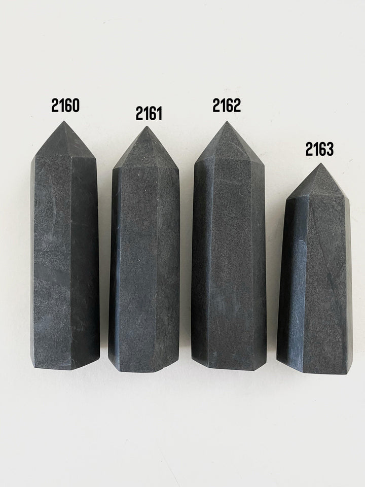Shungite Towers - Uncommon Rocks