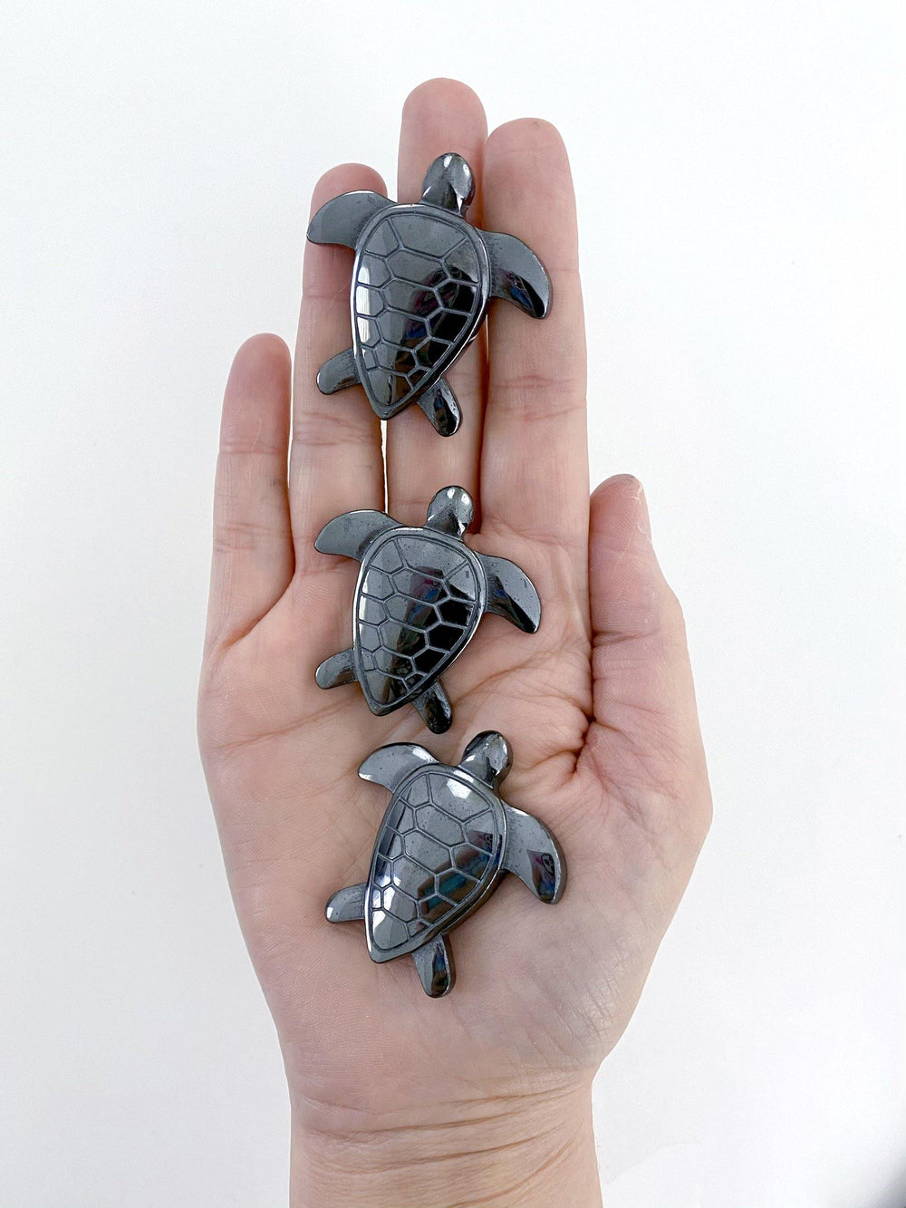 Hematite Carved Turtle - Uncommon Rocks