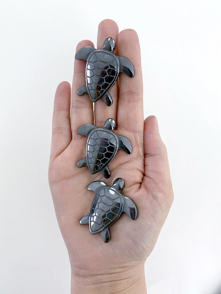 Hematite Carved Turtle - Uncommon Rocks