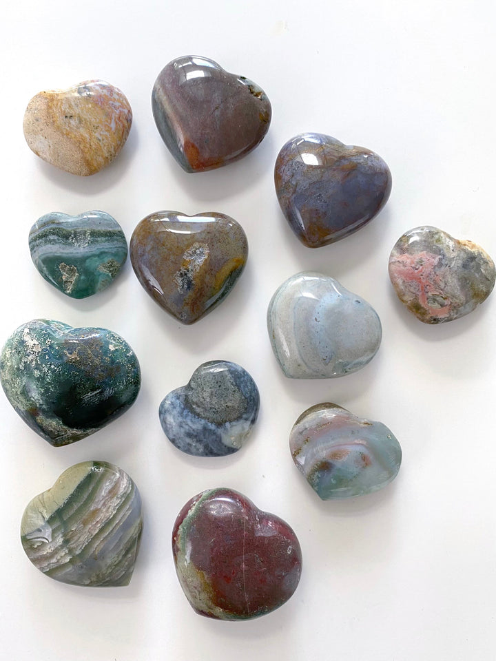 Ocean Jasper Hearts