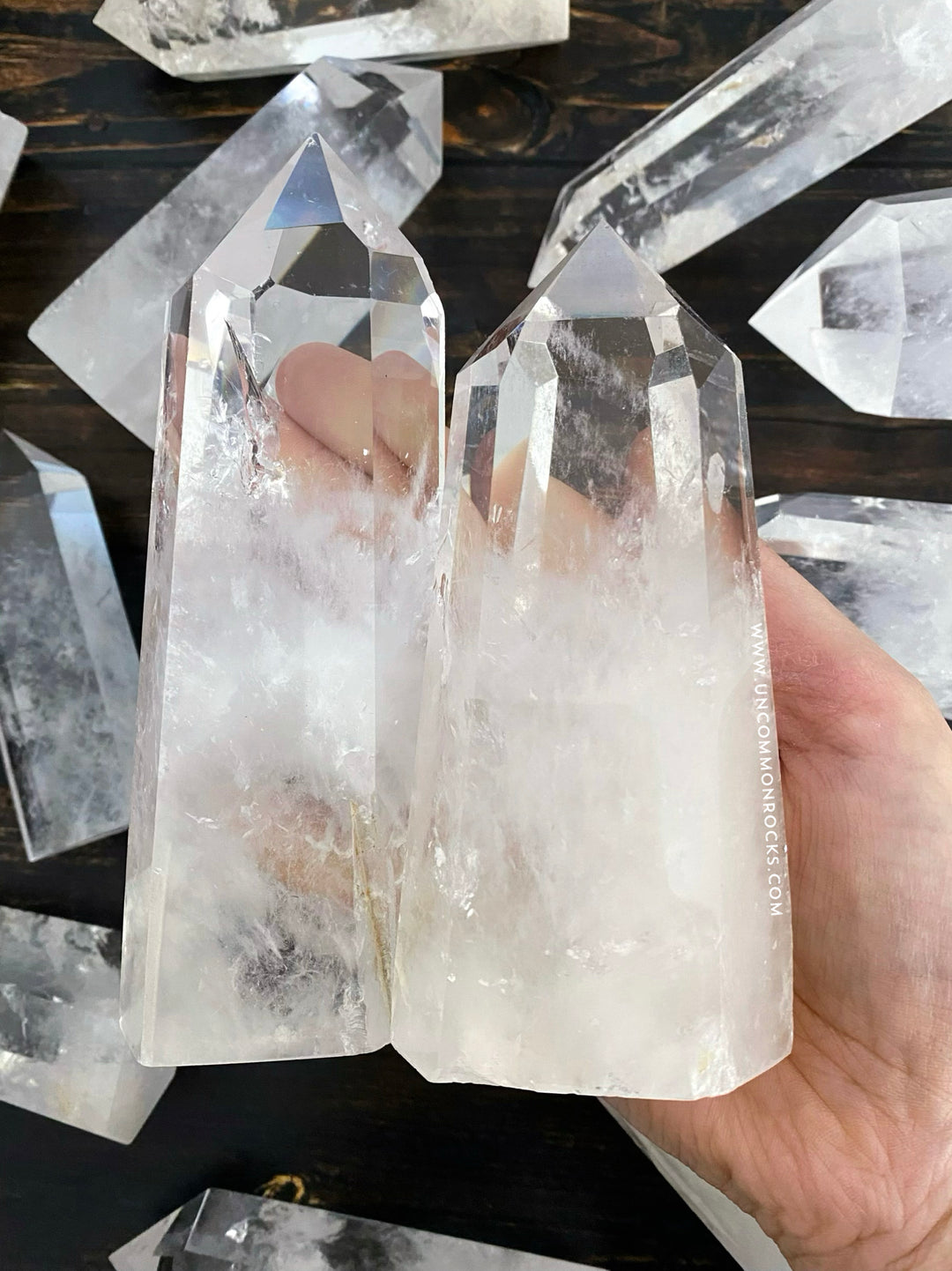 Clear Quartz Towers
