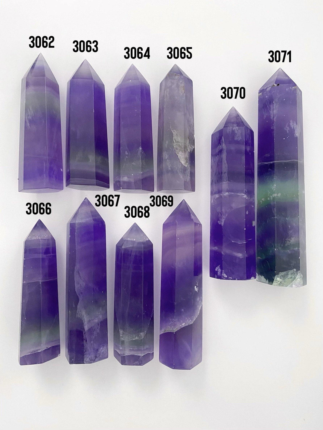 Blue Fluorite Towers - Uncommon Rocks