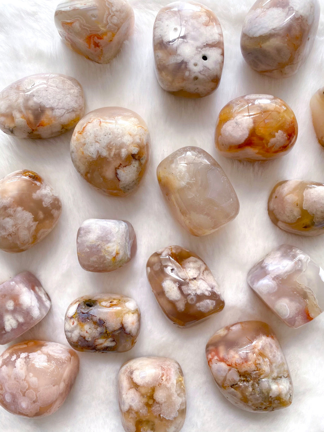 Flower Agate Tumbled