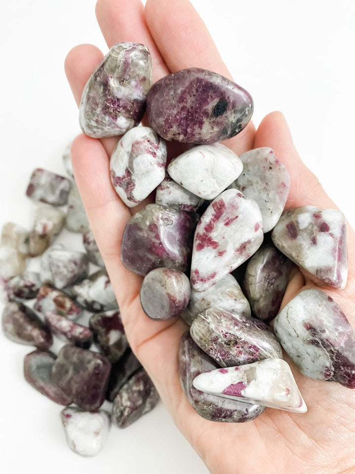 Red Tourmaline (Rubellite) Tumbled