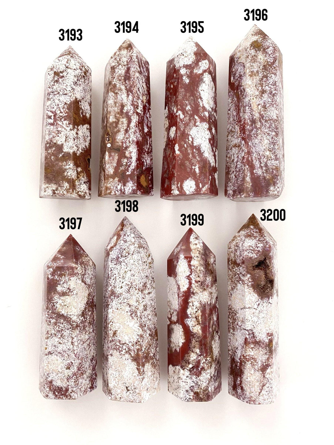 Ocean Jasper Points (Red Tones) - Uncommon Rocks
