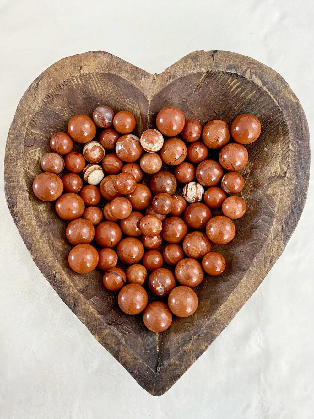 Red Jasper Spheres - Uncommon Rocks