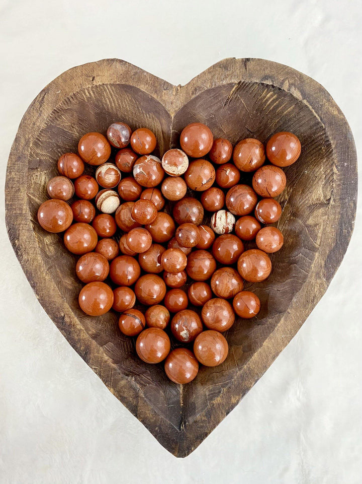 Red Jasper Spheres - Uncommon Rocks