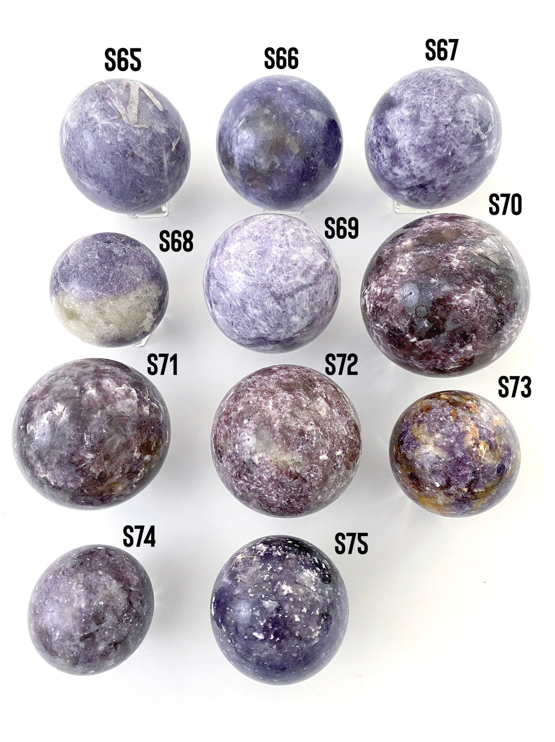 Lepidolite Spheres