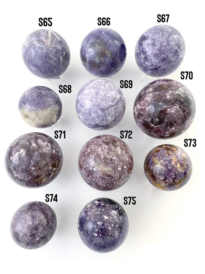 Lepidolite Spheres