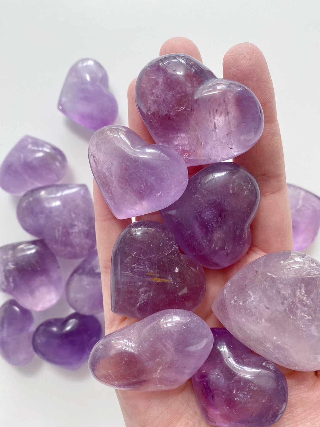 Amethyst Hearts - Uncommon Rocks
