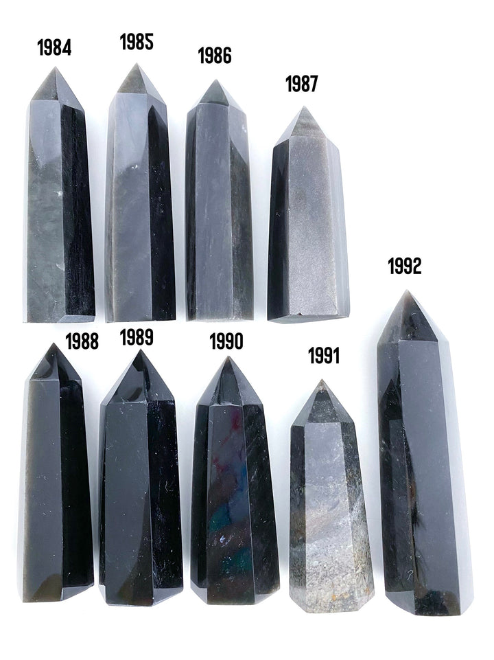 Silver Sheen Obsidian Towers