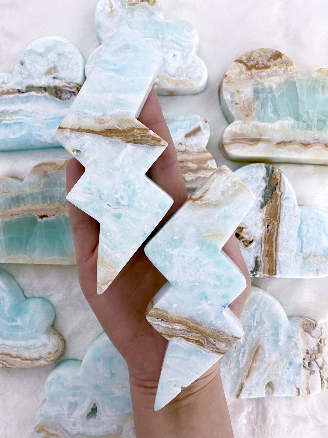 Caribbean Calcite Lighting Bolts - Uncommon Rocks