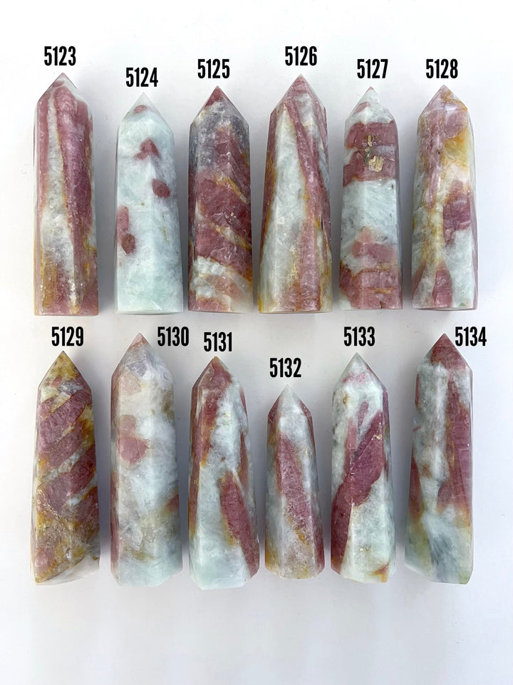 Pink Tourmaline in Quartz Towers