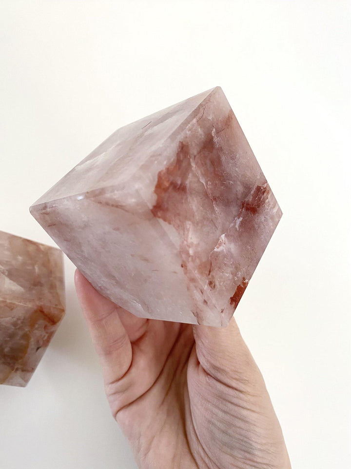 Hematoid Quartz Cubes - Uncommon Rocks