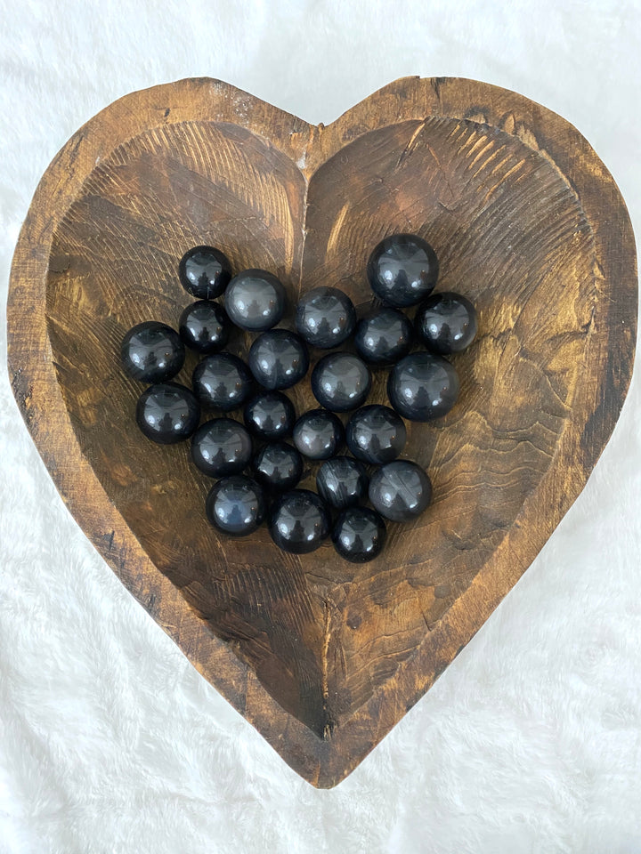 Rainbow Obsidian Spheres