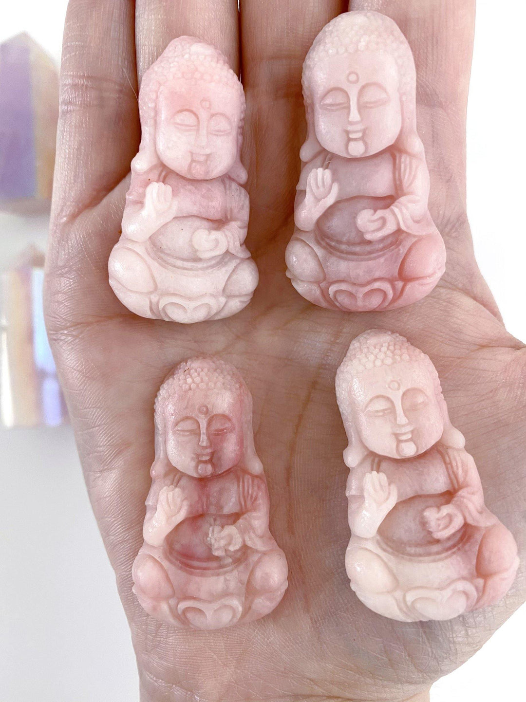 Pink Opal Buddha Pendant - Uncommon Rocks