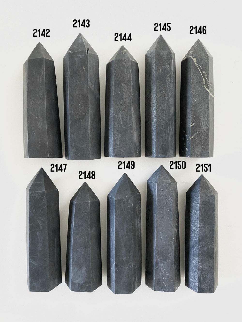 Shungite Towers - Uncommon Rocks