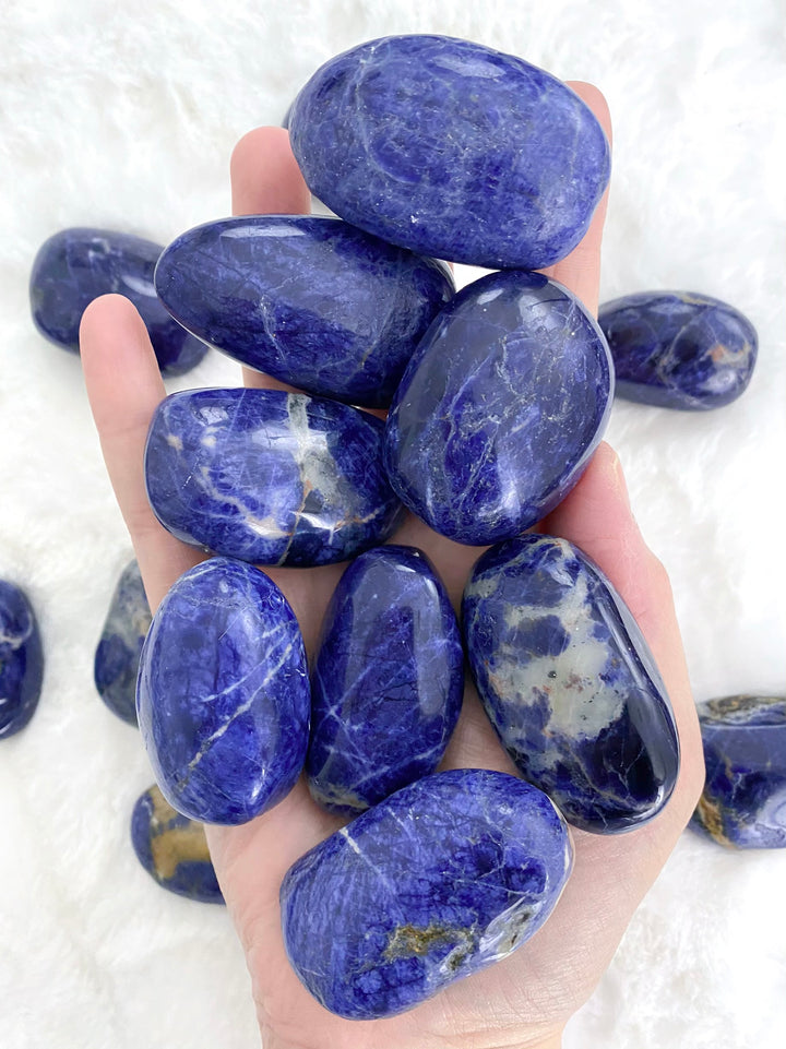 Sodalite Palm Stones
