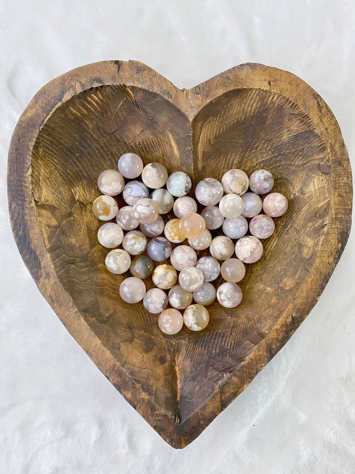 Flower Agate Spheres