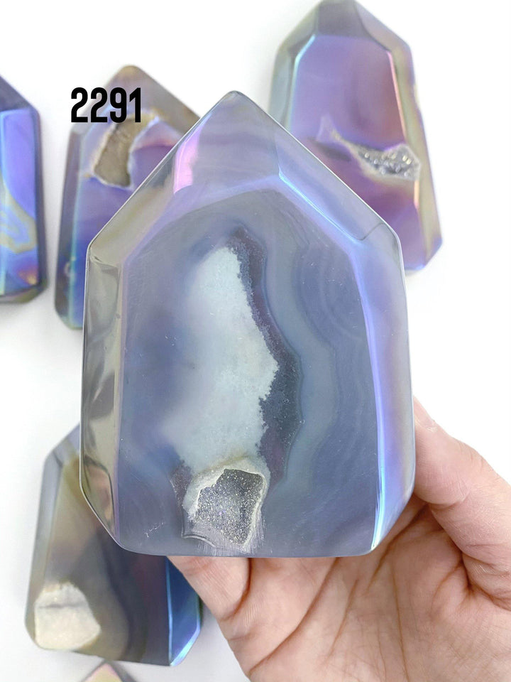 Aura Agate Towers - Uncommon Rocks