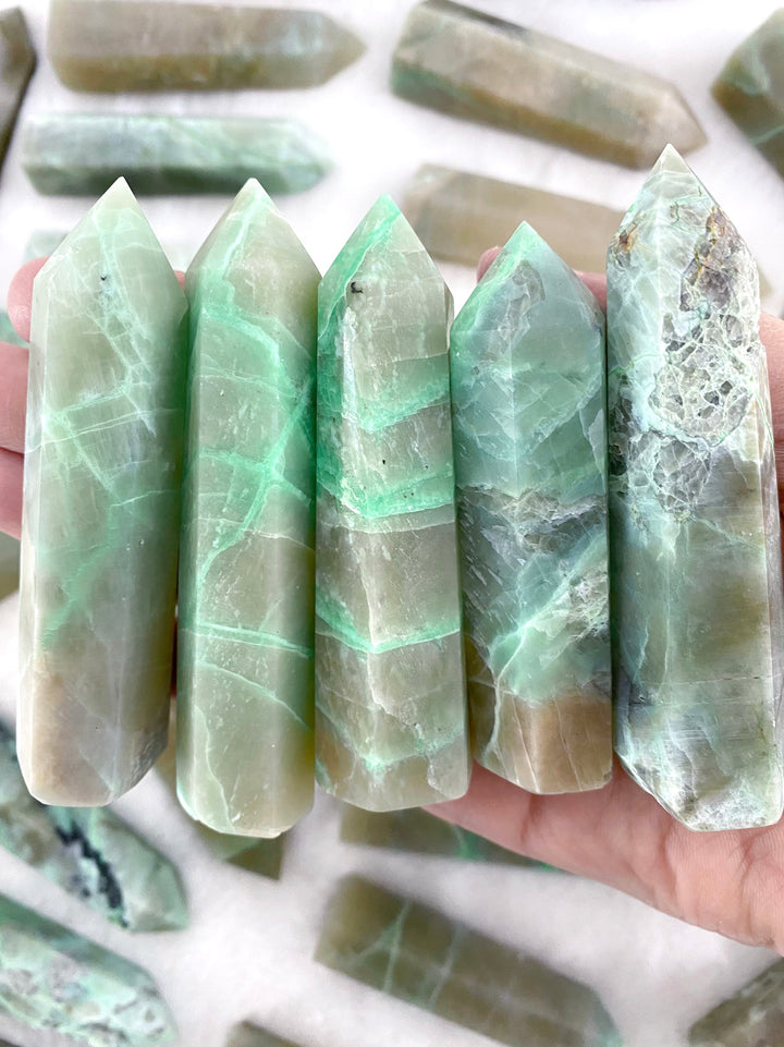 Green Moonstone Garnierite Towers