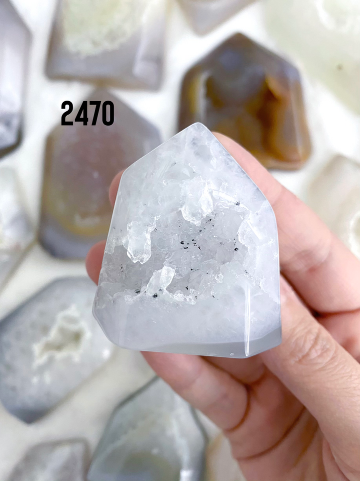 Agate Druzy Towers - Uncommon Rocks
