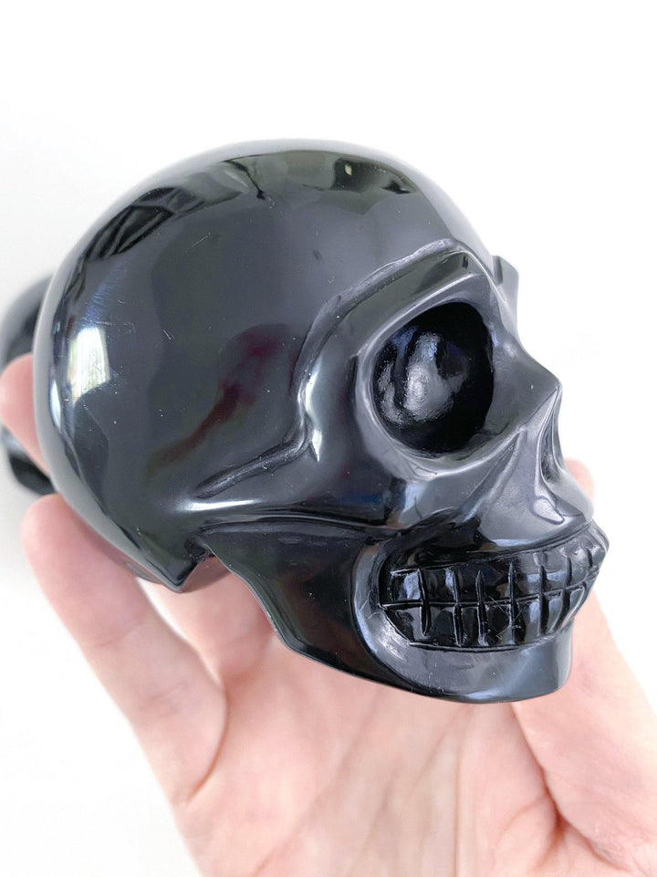 Black Obsidian Skulls - Uncommon Rocks