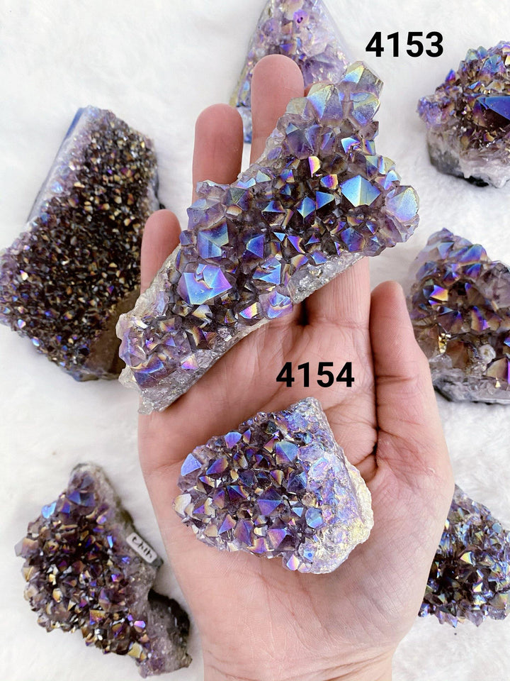 Aura Amethyst Cluster - Uncommon Rocks
